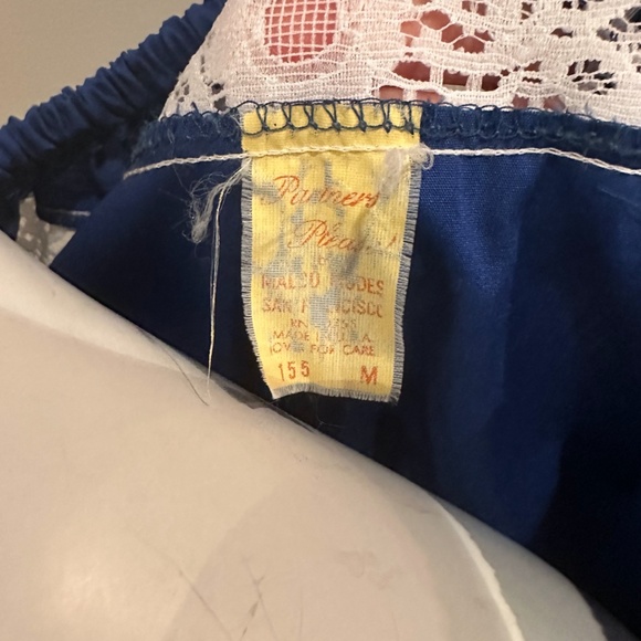 Vintage Blue Partner Please by Malco Modes Square Dance Set Size M w/ Bloomers - Picture 7 of 8